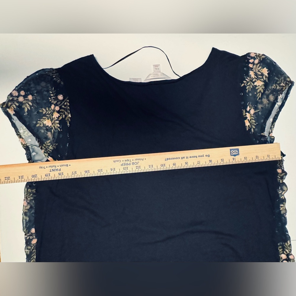 Floral Ditzy Patterned Top, Lauren Conrad, size XXL - Picture 7 of 13